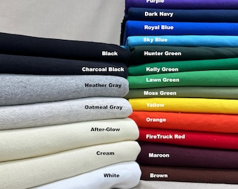 Tejido de punto francés de algodón grueso, jersey y canalé / 450 g/m², 22 oz - cortado a medida