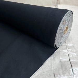 Selvedge japanischer schwarzer Denim | Webstoff Meterware | 330 g/m² Denim | Struktur-Denim für Jeans, Jacken & Shirts