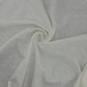 Cotton Slub Jersey Knit Soft Light Fabric By The Yard 60" USA MADE Hvy Slub 10/1