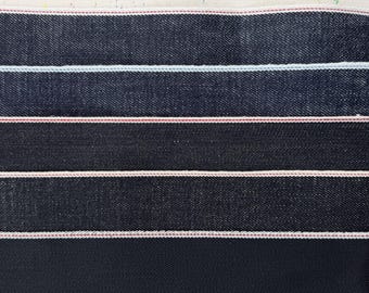 Selvedge Denim | Webstoff Meterware | 470 g/m² Denim | Struktur-Denim für Jeans, Jacken & Shirts