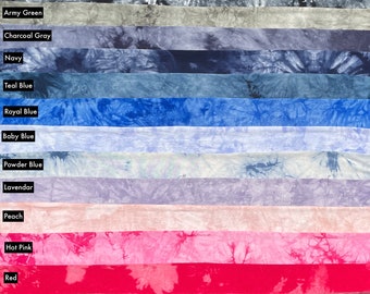 Bamboo Spandex Cloud Tie Dye Splash Jersey Knit 60&quot; Eco-Friendly Fabric By The Yard
