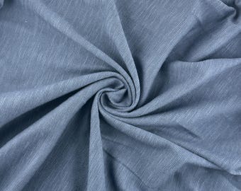 Cotton/Modal Navy Blue Spandex Lycra Jersey Knit Fabric By the Yard 60"