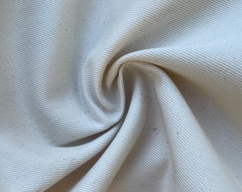 Heavy Natural Cotton Bull Denim PFD 14 oz Apparel Upholstery Fabric By The Yard