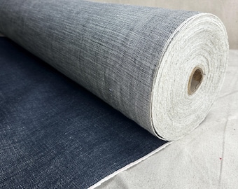 Selvedge Heavy Japanese Retro Jean Denim | Woven Fabric by the Yard | Blue 440 GSM/13 oz Denim | Textured Indigo for Jeans, Jackets & Shirts