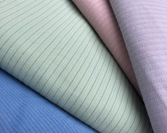 58" Striped Cotton Lyocell Tencel Blend By the Yard