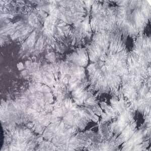 Bamboo Spandex Jersey Knit Charcoal Gray & White Cloud Tie Dye Splash 60&quot; Eco-Friendly Sustainable Fabric By The Yard