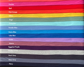 Bamboo Spandex Jersey Knit 60&quot; Eco-Friendly Fabric By The Yard