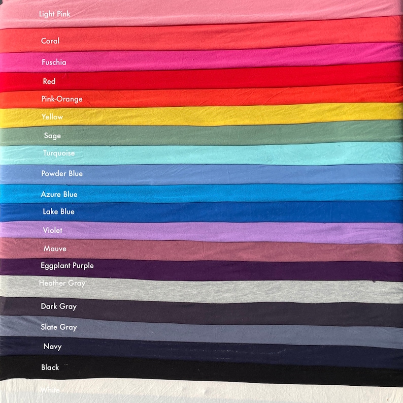 Bamboo Spandex Jersey Knit 60" Eco-Friendly Fabric By The Yard image 1