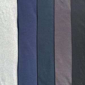 Heavy Cotton Fleece With Matching Rib | 24 OZ Knit Sweatshirt Fabric By The Yard