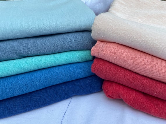 Linen Jersey Knit 60" Eco-Friendly Fabric By The Yard