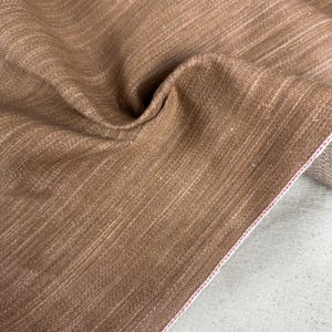 Selvedge japanischer Slub Tan Denim | Webstoff Meterware | Gewaschenes Blau 450 g/m² Denim | Strukturiertes Indigo für Jeans, Jacken & Shirts