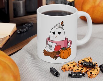 Pumpkin Spice and everything nice | Ghost Halloween Fall Mug Coffee Cup