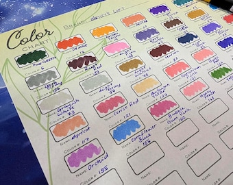 Printable Blank Color Chart | Artist Color Art Supply Organization (PDF)