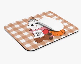 Mouse Pad Pumpkin Spice and everything Nice (Rectangle) | Fall Cozy Gaming Gift for her Gift for Him