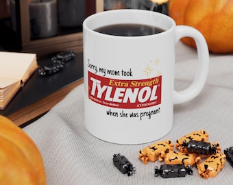 Dark Humor Meme Mug | Funny Pharmacy Logo Coffee Mug Gift for Her Gift for Him