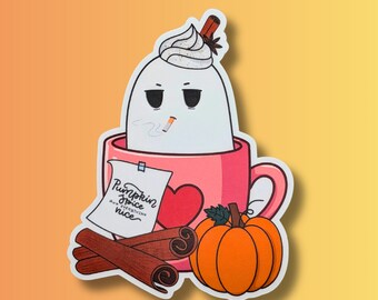 3 Inch Vinyl Sticker |Pumpkin Spice | Matte | Fall Meme Funny Decal for Laptop, Kindle, Water Bottle, Gift