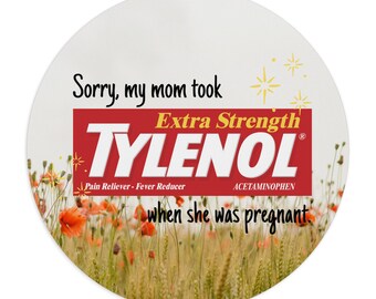 Round Mouse Pad Dark Meme Humor | Funny Pregnancy Joke Desk Mouse Pad | Gaming | Gift for Him | Gift for Her