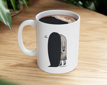 Funny Creepy Halloween Mug  | The Ring | Spooky Mug | Coffee Cup