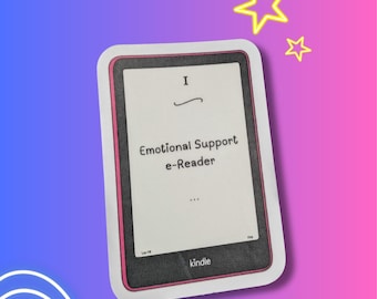 Bookish e-Reader Kindle Kobo Vinyl Sticker - Gift for book person, bookstagram sticker, gift for kindle lover
