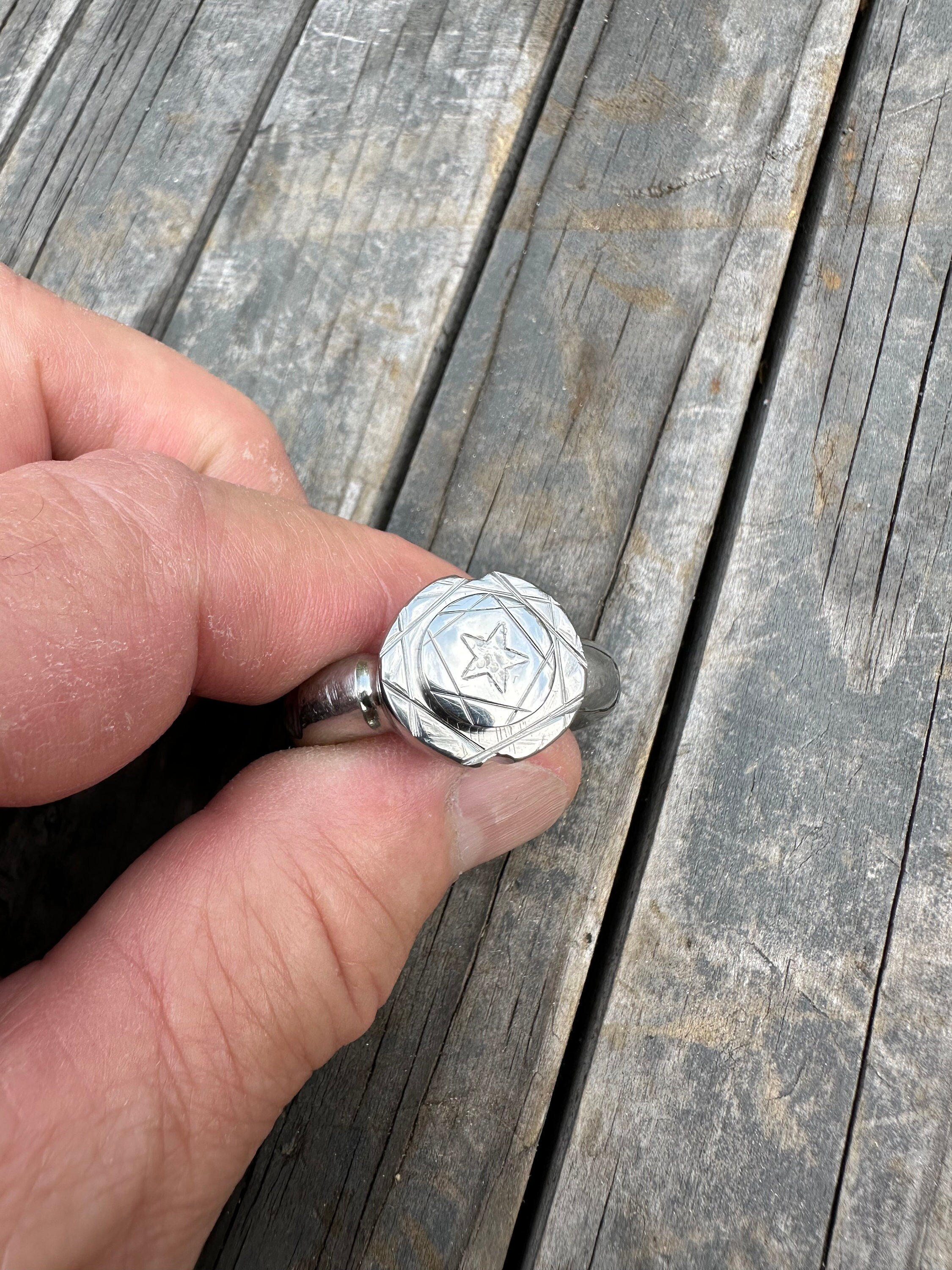 Stainless Star Ring - Etsy
