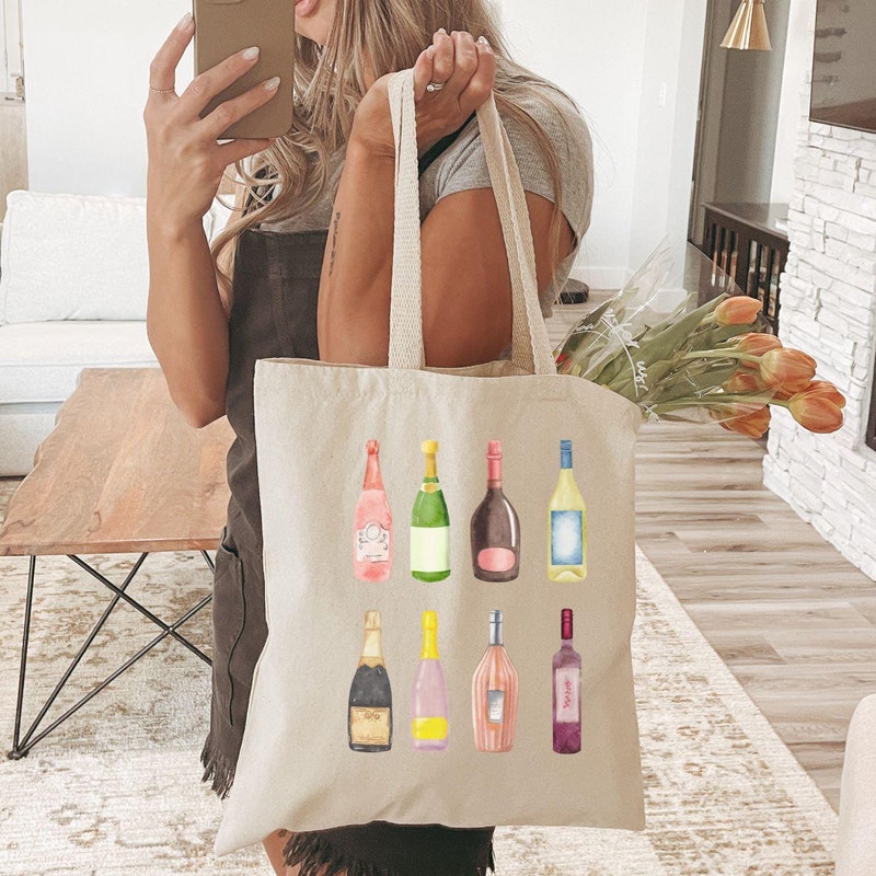 Canvas Tote for Wine main image 1