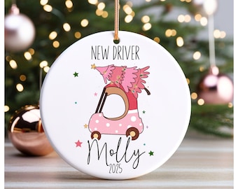 Décoration personnalisée pour nouveau conducteur, Décoration personnalisée pour nouveau conducteur, Décoration pour nouveau conducteur, Nouveau permis, Cadeau pour un enfant de 16 ans, Voiture neuve