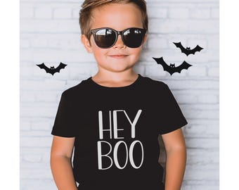 Hey Boo Halloween Shirt for Kids, Halloween Shirt Toddlers, Halloween Baby, Cute Halloween For Kids, Happy Halloween, Matching Halloween