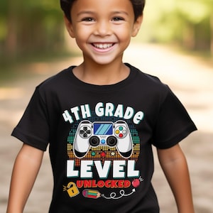 Level Unlocked Back To School Shirt, Back To School Gamer Shirt For Kids, Back To School Shirt For Boys, First Day of School Shirt