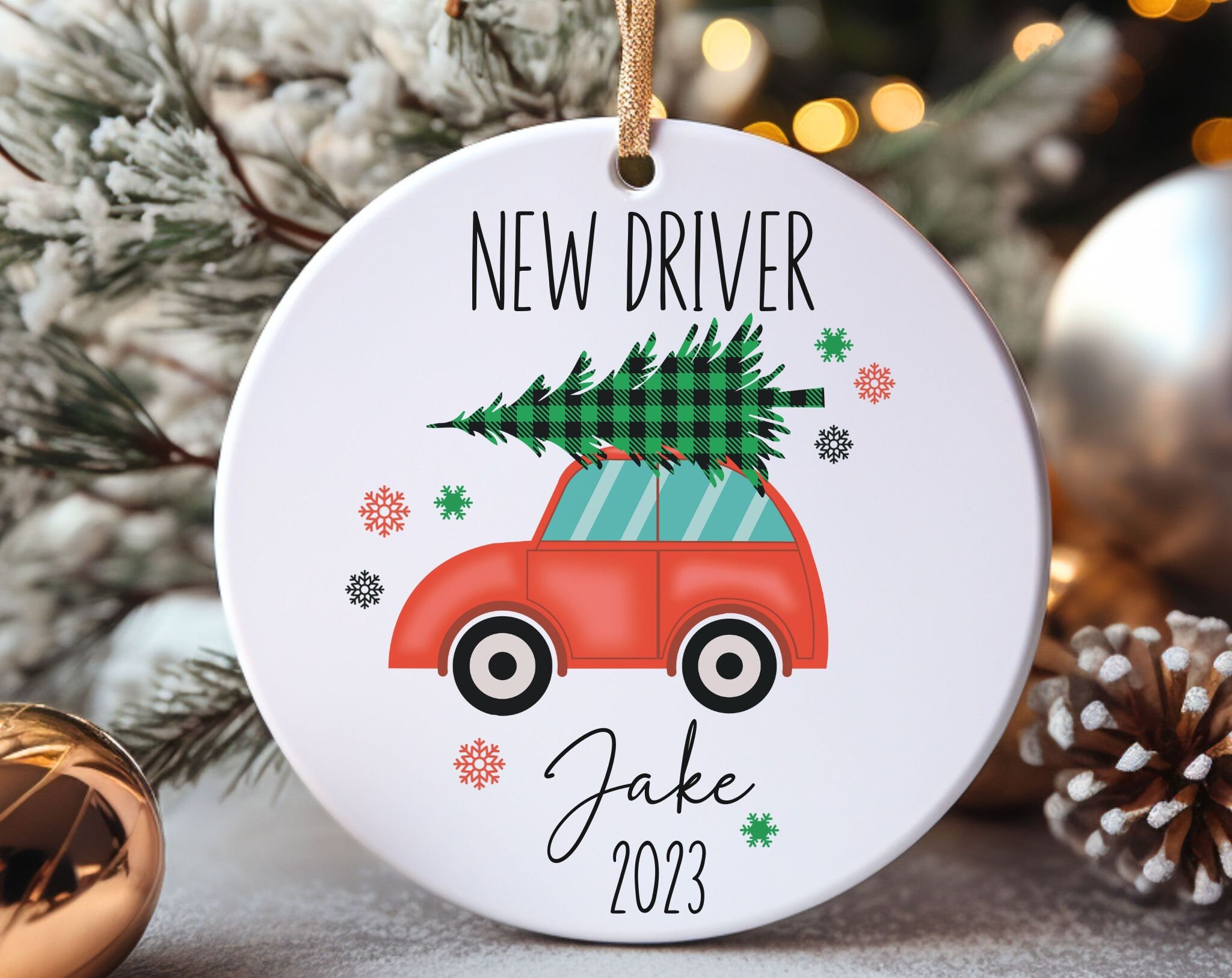 Personalized New Driver Ornament, Custom New Driver Ornament, Ornament