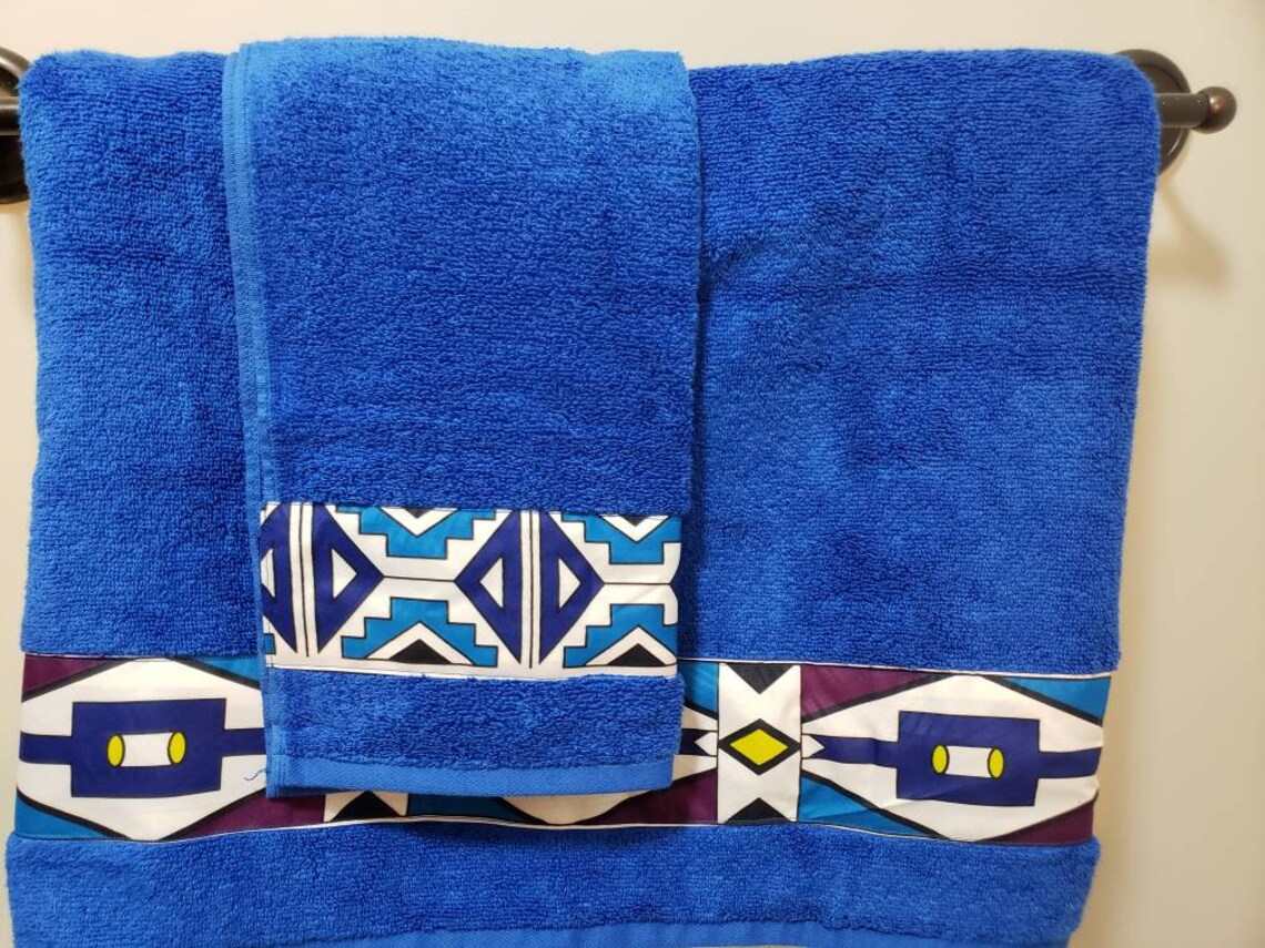 African print bath towel hand towel decorative bath towel | Etsy