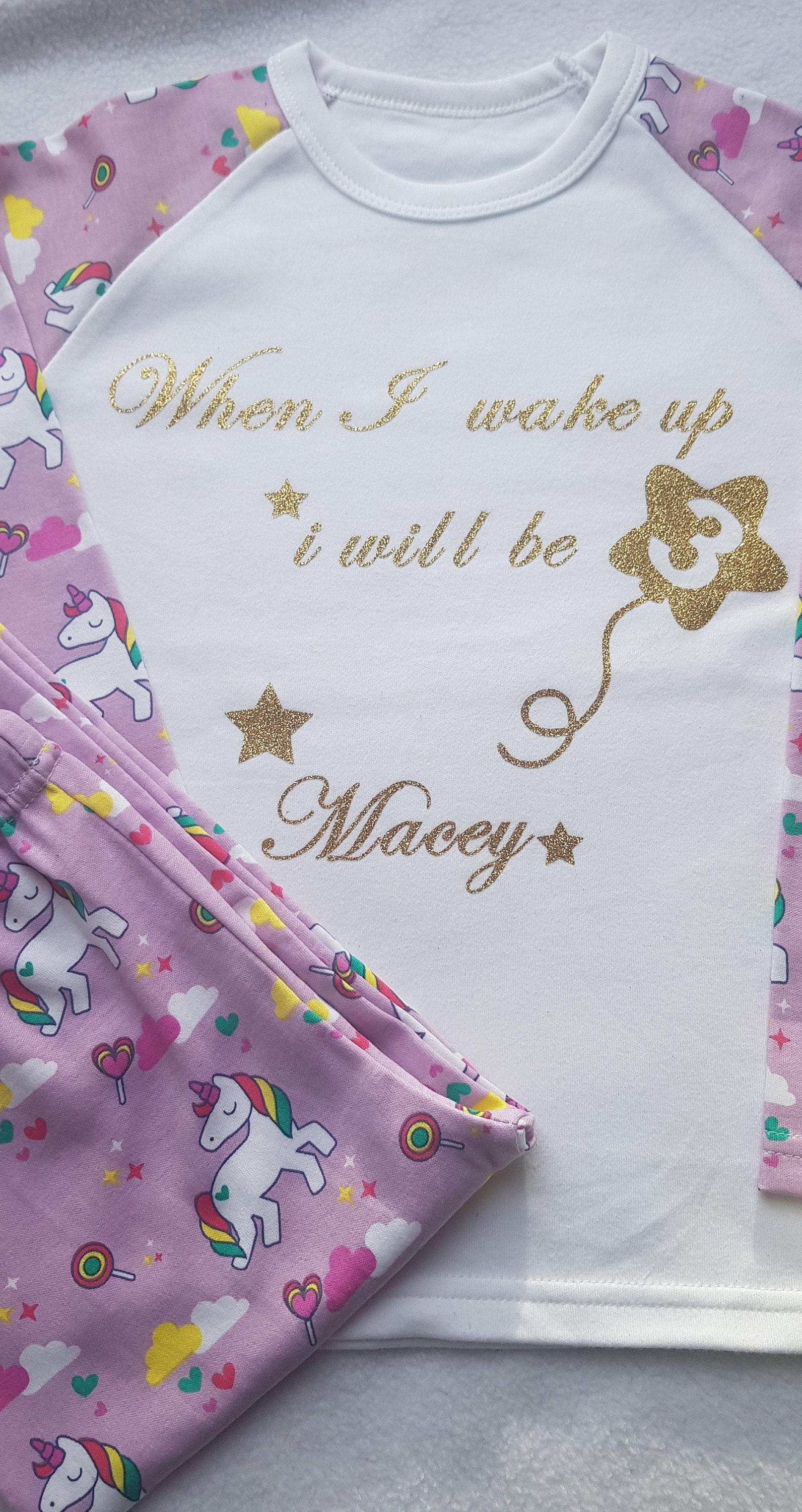 Birthday Pajamas Childrens Birthday Pajamas Birthday Girl Etsy