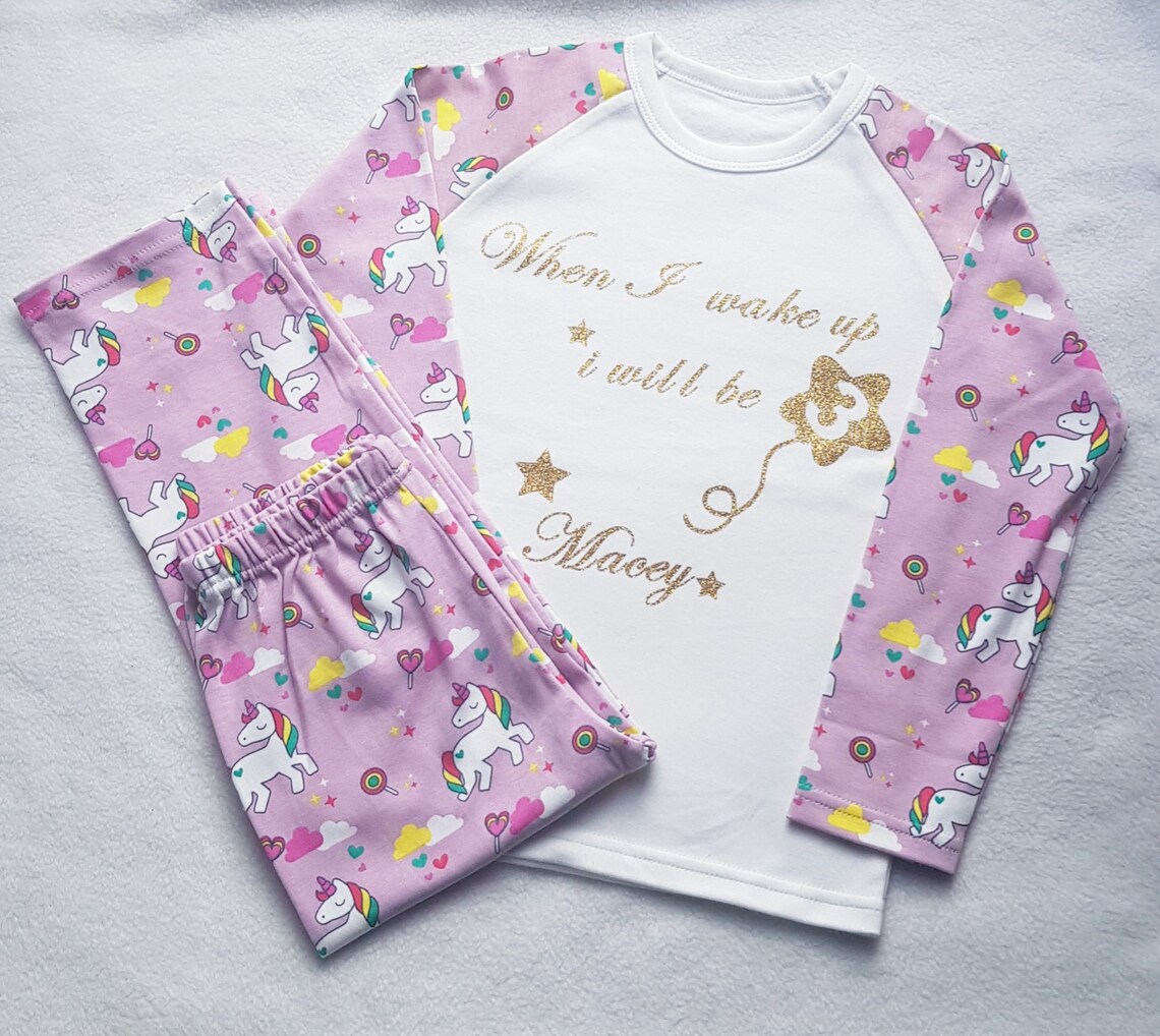 Birthday Pajamas Childrens Birthday Pajamas Birthday Girl Etsy
