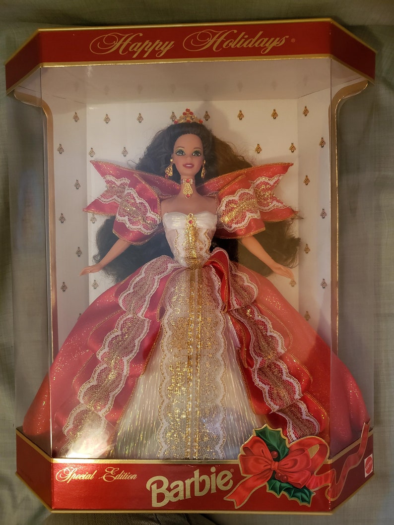 1997 Happy Holidays Barbie 10th Anniversary Special Edition | Etsy