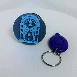 3D Moria Gate Glow Custom Pop Holder Phone Accessory - + Free UV Light Keychain -LOTR-Inspired
