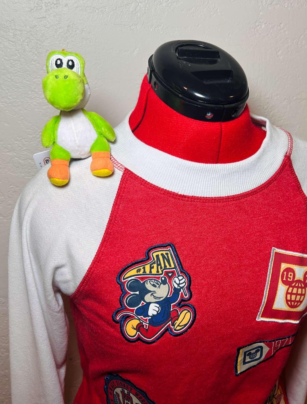 ショルダーパッド Yoshi Custom Yoshi Magnetic Shoulder Pal Plush Kids Adult Costume Dress