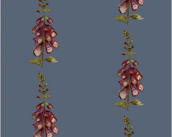 Winter Foxgloves Wallpaper - Made to Order