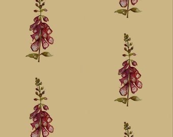 Spring Foxgloves Wallpaper - Made to Order
