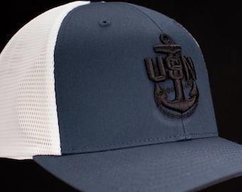 Navy Chief Trucker Hat - Navy Blue