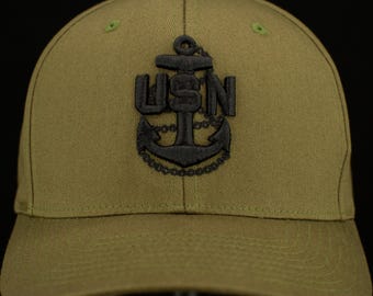 US Navy Chief (Olive Green Hat Cover)