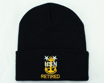 Navy Chief Retired- Heavyweight Beanie