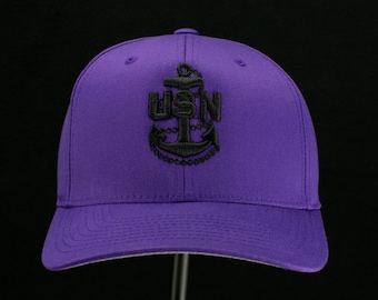 US Navy Chief Hat (Purple-3D Puff)