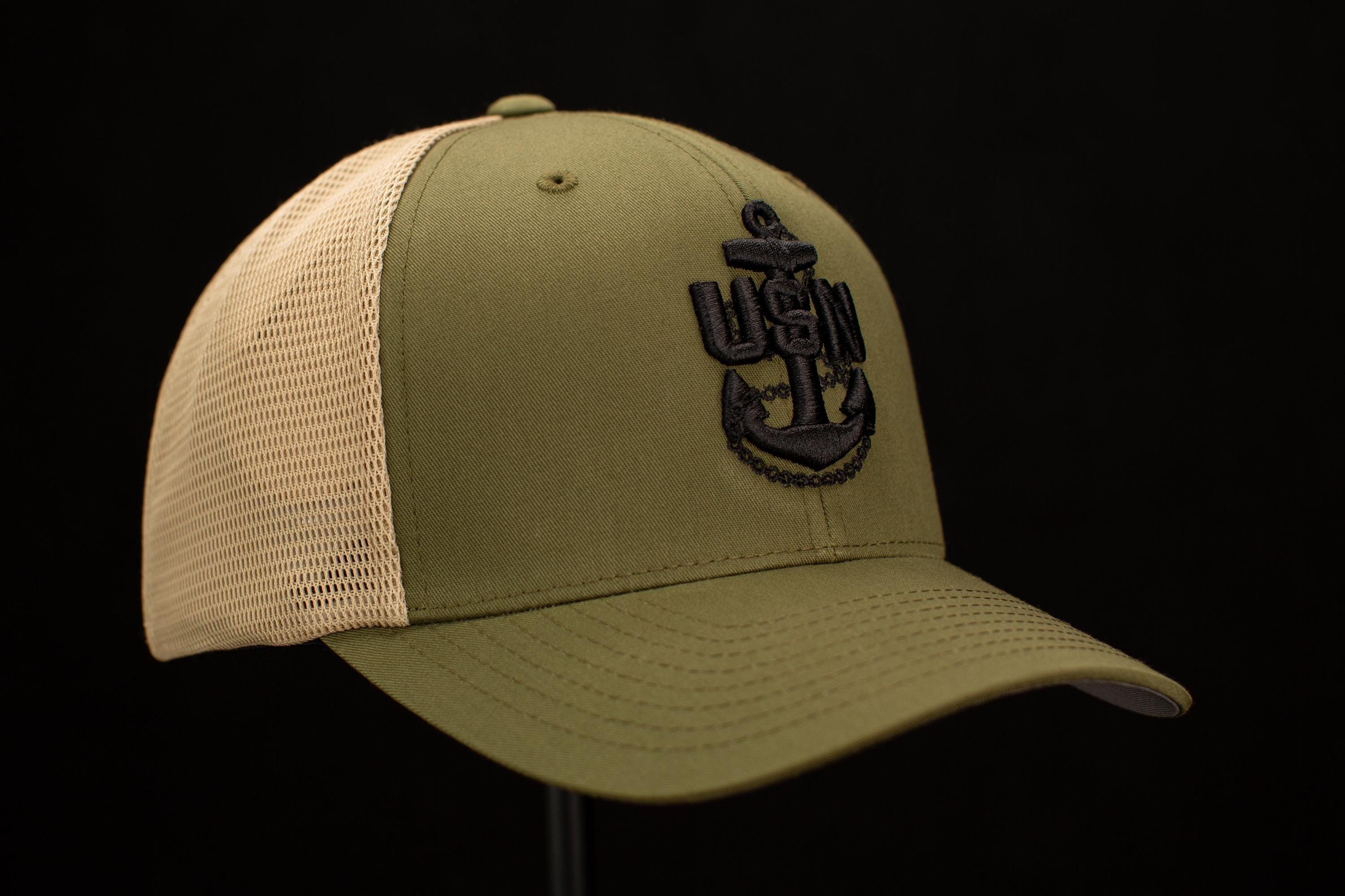 Boho Woven Patch Camo Trucker Hat - Burgundy, Gold, Olive GHC main image 3