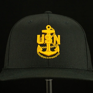 CPO Black Hat with All Gold embroidery