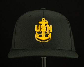 CPO Black Hat with All Gold embroidery