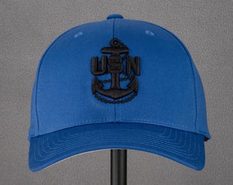 Navy Chief - Royal Blue Adjustable Ball Cap