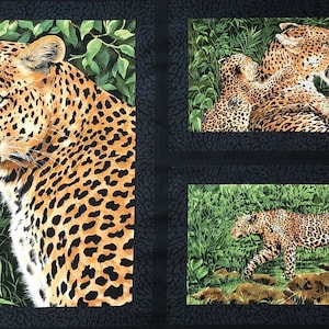 PANEEL &#39;Luipaarden&#39;, exclusief ontworpen voor quilters