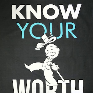 PANEL 95070106P Von Hasbro -Monopoly Spiel &quot;Know your Worth and then add tax&quot;