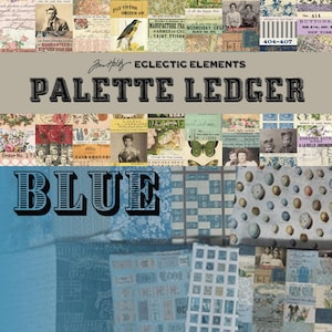 Bündel: Fat Quarters, 1/2-Yard-Schnitte, 1-Yard-Schnitte: Free Spirit -Tim Holtz Eclectic Elements Palette Collection MAY-BLUE