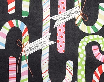 YARD Alexander Henry Fabrics Collectible 2018 by DE Leon Design Group Candy Canes
