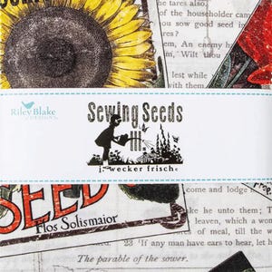 PANEL-COORDINATING Fabric Riley Blake presents Sewing Seeds III by j. Wecker-Frisch Collection